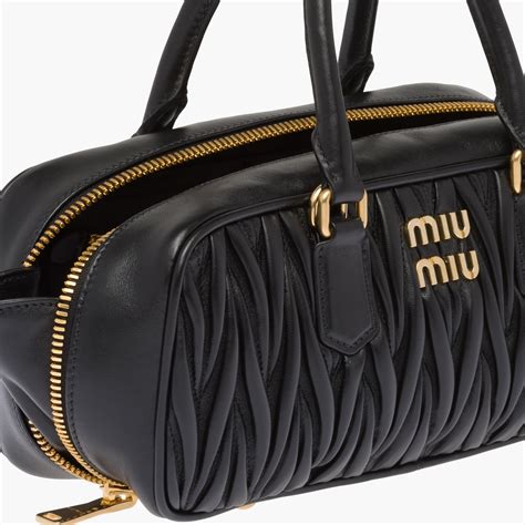 miu miu bags matelassé|Black Arcadie Matelassé Nappa Leather Bag .